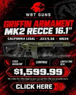 GRIFFIN ARMAMENT MK2 RECCE 16.1" — WARHAWK GREEN — CALIFORNIA LEGAL — $1,599.99