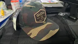 Glock Brand 2 pistol soft case and Multicam Hat, Diamond Bar