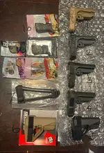 Ar pistol SB brace and kungfu grip combo
