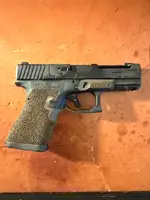 Glock Gen 3 G19 w. Stippling and Custom Slide