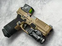Glock 19 Gen 5 Factory COA: Full Custom LWS Tomahawk (Orange County)