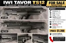 IWI Tavor TS12 12 Gauge Semi-Auto Bullpup Shotgun – NEVER FIRED – Like New – Black