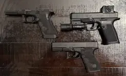 GLOCK 45 COA, GLOCK 19C, GLOCK 17.3 OEM FRAME STIPPLED