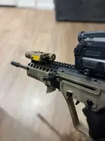 IWI tavor x95 with Geissele super sabra trigger pack