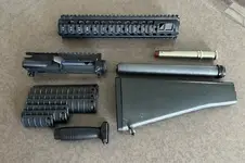 M16A4 upper, M5 RAS, A2 Stock assembly