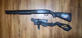 Mossberg 590 9 shot 12ga w/100 rounds of buckshot - $350