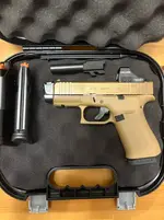 Glock 43x Coyote FDE w/ Radian Ramjet & Holosun 407K X2