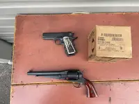 Rock Island 1911GI CS w/ extras , Uberti 1858 Black Rock w/ 45 LC cylinder  like new East Bay Area