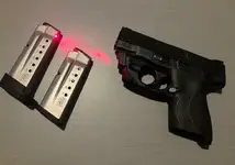 S&W M&P Shield 9mm w/ LaserMax Centerfire Laser (Red)