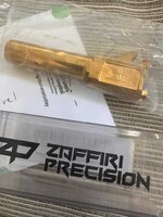 Sig P365 3.1 Gold Zaffiri Barrel, SW Shield 1.0 Monarc Trigger