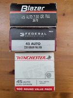 .45 ACP FMJ $200/500 rounds - Los Angeles